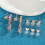 8PCS Earring Backs for Droopy-Ears, Earring Lifter Backs Replacements for Heavy Earrings,Rose Gold 3