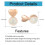 8PCS Earring Backs for Droopy-Ears, Earring Lifter Backs Replacements for Heavy Earrings,Rose Gold 6