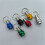 6pcs Keychain Quick Change Connecting Rod 1/4 Hexagonal Handle Screwdriver Quick Release Sleeve Conversion Rod 2