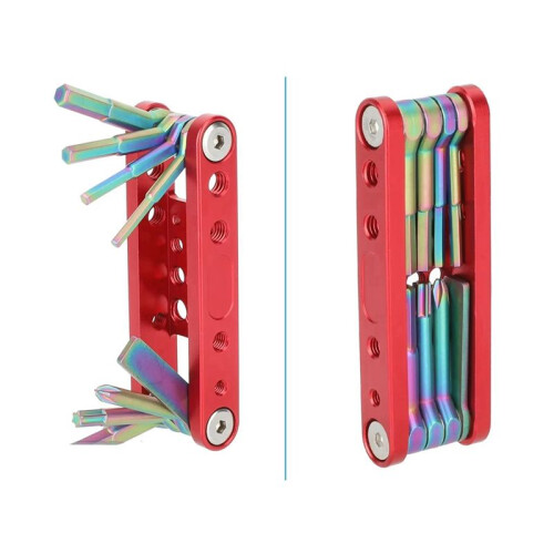 Multi-Tool Folding Multi-Tool Hexagon Socket Wrench Folding Plumb Screw Tool Special Work Wrench Key Set 1
