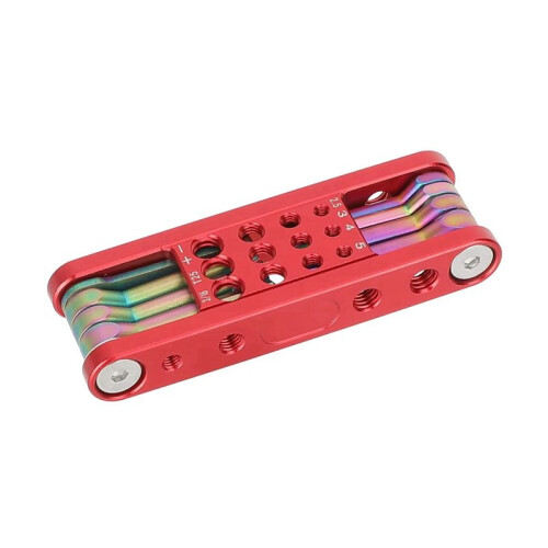 Multi-Tool Folding Multi-Tool Hexagon Socket Wrench Folding Plumb Screw Tool Special Work Wrench Key Set 2