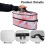 Marble Pattern Portable Steamer Organizer 11.8x6.69x5.5 in 5