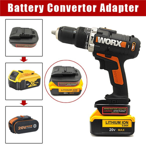 Convert Adapter for  DCB Series 18V 20V Lithium Battery for  4pin 20V Max Lithium Battery Electrical Tool 1