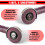 4 Pcs 5/8-11 Angle Grinder Flange Nuts No Wrench Required Quick Release Locking Kit Silver D-Ring Knurled Arbor Nut 3