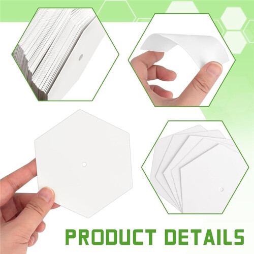 300 PCS 2" Hexagon Quilting Paper Templates for DIY Patchwork and Sewing Crafts 1