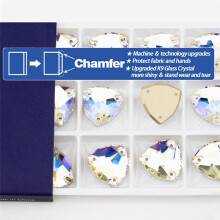 Hand-Sewn Diamond Glass Crystal Double-Hole Flat-Bottomed Diamond DIYclothing Accessories Crystal,Used for Clothing,Bags