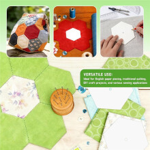 300 PCS 2" Hexagon Quilting Paper Templates for DIY Patchwork and Sewing Crafts
