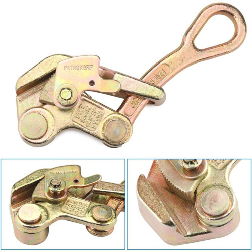 2 PCS Cable Grip Steel Wire Puller 1 Ton, 2210 Lb Load Cable Puller Tool for Wire Rope, Fits 2.5-16mm Cables 2