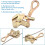 2 PCS Cable Grip Steel Wire Puller 1 Ton, 2210 Lb Load Cable Puller Tool for Wire Rope, Fits 2.5-16mm Cables 5