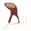 Violin Shoulder Rest Pad Brown Sheepskin 1/2 1/4 3