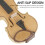 Violin Shoulder Rest Pad Brown Sheepskin 1/2 1/4 6