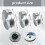 3 PCS Ceramic Clay Pottery Throwing Trimming Spinner Tool Set - Includes 30mm, 38mm, 45mm Clay Spinner for Pottery 7