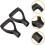 2-Piece D-Shaped Shovel Handle Replacement Handle Plastic D-Shaped Handle for and Garden Tools Inner Diameter 32cm 2