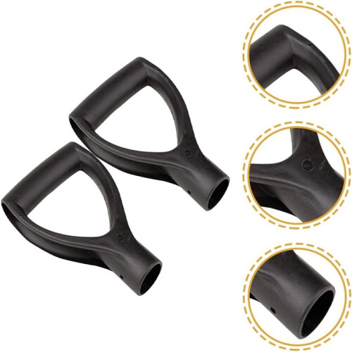 2-Piece D-Shaped Shovel Handle Replacement Handle Plastic D-Shaped Handle for and Garden Tools Inner Diameter 32cm 1