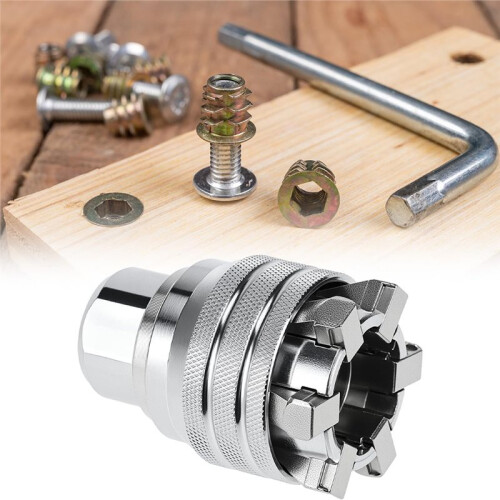 Universal Adjustable Socket Wrench, 10-19mm Multi-Function Socket, 3/8" Drive Manual Socket Wrench 2