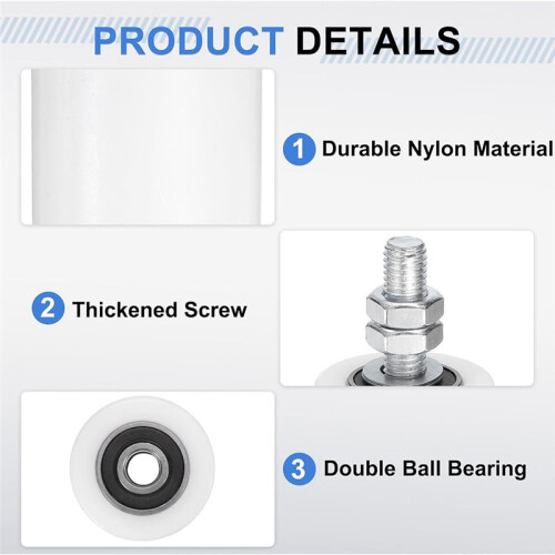 Slide Gate Guide Roller, 4" Rollers Gate Support Assembly, Universal  Bearing Rolling Gate Guider for Sliding Door 2
