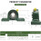 2 Pack UCP204-12 Pillow Block Mounted  Bearing - 3/4 Inch Bore - Solid Cast Iron Base - Self Aligning 6
