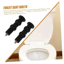 4-Pack Toilet Screws Toilet Fixing Bolts Toilet Bolt Caps Suitable for Toilet Top Mount Toilet Bolts Black