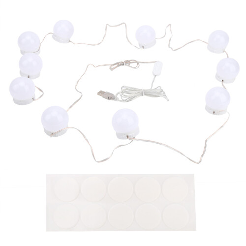 Φώτα καθρέφτη ματαιοδοξίας LED με τροφοδοσία USB With10Brightness Ρυθμιζόμενος και