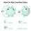 Silicone Bathtub Overflow Drain Cover Blue 4