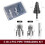 3Pcs PVC Pipe Threading Tool Kit, Includes 1/2" & 3/4" Internal/External Thread Cutters, Reamer and Step Drill Bit 6