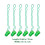 Plastic Beaded Necklace 12Pcs Party Decor 2