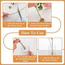 20er-Pack Blumenhalter, -Blumen-Rundblumenhalter, Japanischer Blumenarrangement-Stifthalter für Kleine Vasen - Ikebana