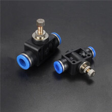 2 Válvulas de Controle de Ar SA para Mangueira de Água com Tubo de 10 mm, Válvula Pneumática Manual com Conector de Encaixe Rápido