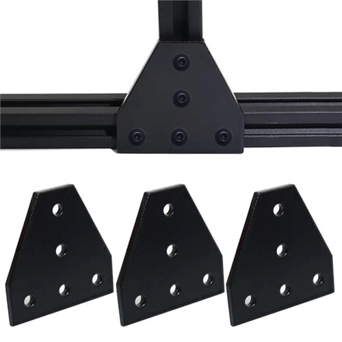 6Pcs 4040 Series Aluminum Corner Bracket T-Shape Connector with Hardware Kit for DIY Projects 1