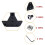 6Pcs 4040 Series Aluminum Corner Bracket T-Shape Connector with Hardware Kit for DIY Projects 3