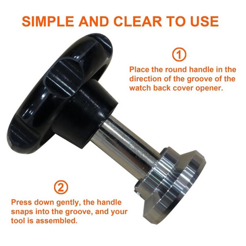 Watch Back Opener Tool Kit, Stainless Steel 5537 Case Back Remover 29.5mm 2