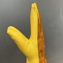 Labor Protection Gloves Breathable Non-Slip and Wear-Resistant Construction Site Protection Gloves Cowhide WeldingGloves