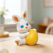 Candle Making Molds Heat Resistant Crafts Tool Bunny with Egg Mold for Friends Students Adults Men Women Easter Party