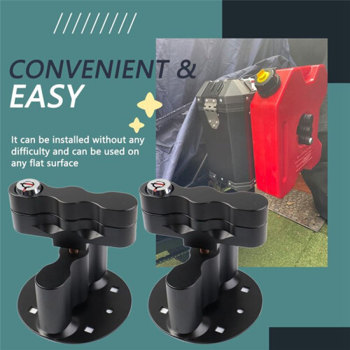 2Pcs RX-LOX-PM Pack Mount with Keys Locking for Rotopax Mounting Kit for Gasoline Pack or Water Pack 2