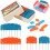 Knit Blocking Pin Kit, 20pcs Knit Blockers Combs for Crochet Knitting Blocking Board Mats, Knit Blocking Pins 3