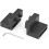 4 Pcs Black Barn Door Roller Stopper Hardware for Sliding Track Doors with Wrench 3