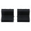 4 Pcs Black Barn Door Roller Stopper Hardware for Sliding Track Doors with Wrench 3