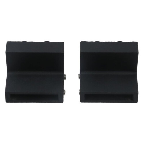 4 Pcs Black Barn Door Roller Stopper Hardware for Sliding Track Doors with Wrench 2