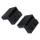 4 Pcs Black Barn Door Roller Stopper Hardware for Sliding Track Doors with Wrench 1