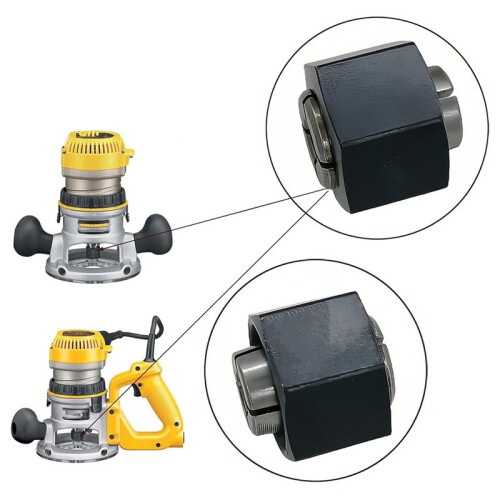 2pcs 1/4" Collet with Nut for  2610906283  DWP611, Enhanced Clamping, Durable Replacement 2