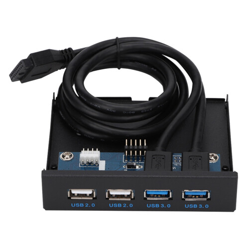 USB3.0Front Panel Adapter Featuring High Speed5Gbps Data Transfer2Port USB3.0 2Port USB2.0With EMI Rejection And Sturdy Build Quality 2