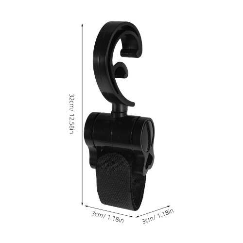 2pcs Rotatable Stroller Hooks for Diaper/Grocery Bags – Compatible with Most Strollers 1