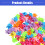 Mini pinces à cheveux motif couronne multicolores 4