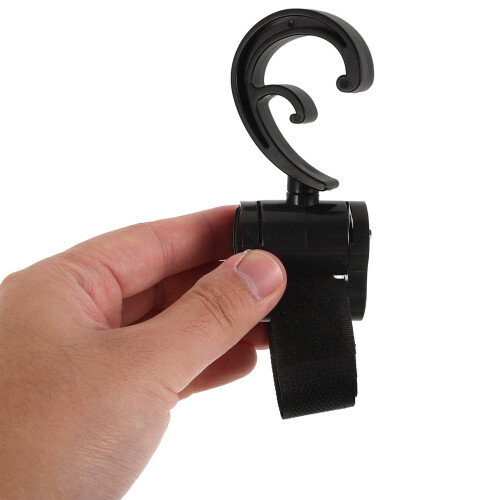 2pcs Rotatable Stroller Hooks for Diaper/Grocery Bags – Compatible with Most Strollers 2