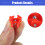 Mini pinces à cheveux motif couronne multicolores 5