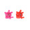 Mini pinces à cheveux motif couronne multicolores 6