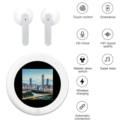 Ασύρματα ακουστικά Bluetooth Ακουστικά με ακύρωση θορύβου Αδιάβροχο σχεδιασμό με 1
