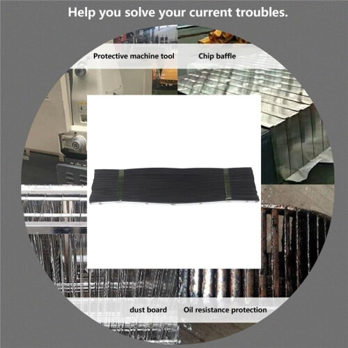 Telescopic Protective Accordion Dust Cover Retractable Rubber Bellows Shield for Bridgeport Machine Tools 1