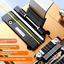 Optical Fiber Cleaver,High Precision FTTH Fiber Optic Cutter with Scrap Collector And10MW Red Light Fiber Optic Test Pen