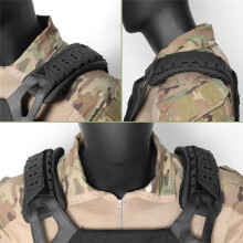 Shoulder Pads Breathable Vest Shoulder Pads Shoulder Cushioning Non-Slip Pads Outdoor Shoulder Strap Pads(Mud Yellow)
